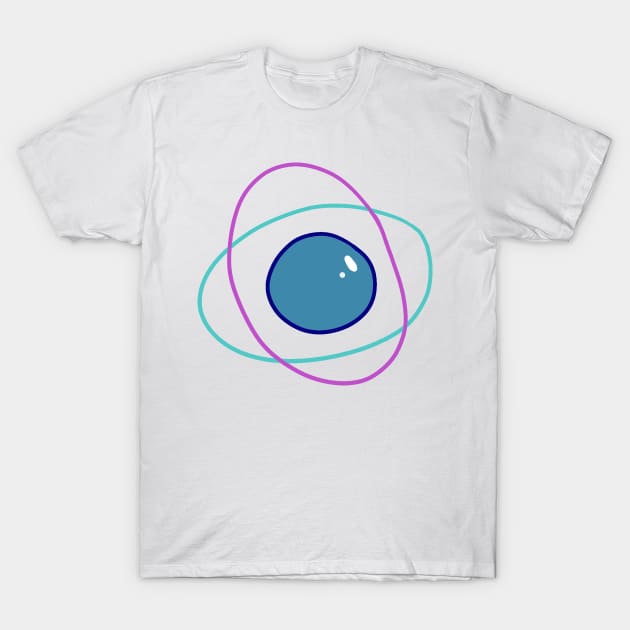 Atom-like Planet T-Shirt by saradaboru